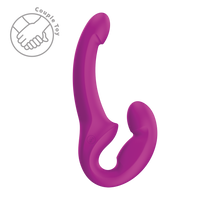 Pink share lite strapless strap-on dildo example photo.