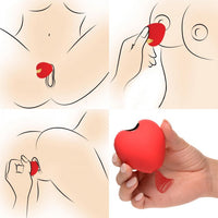Shegasm red 10X hearts clit stimulator example photo.