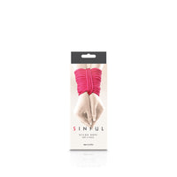 Pink sinful nylon rope 25ft inside packaging.