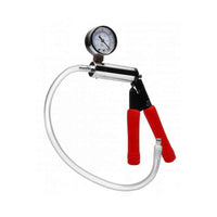 Steel hand pump example photo.