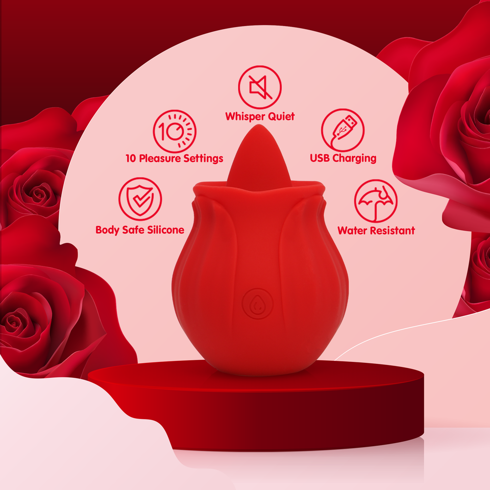 Red the rose lix clitoral toy example photo.