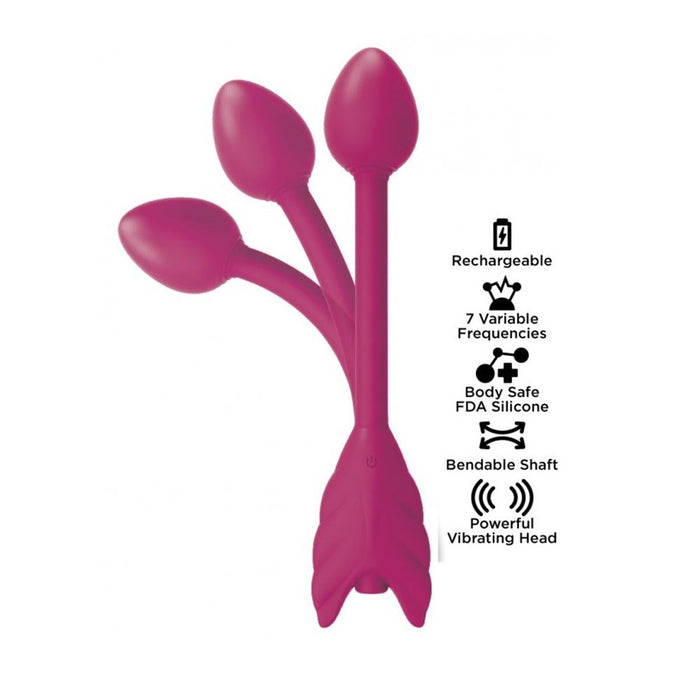 Pink soar up bendable vibrating arrow example photo