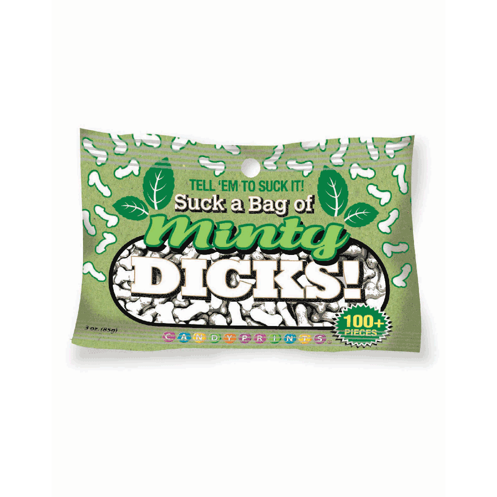 Suck a bag of dicks minty flavored edible breath mints 100pcs in packaging.
