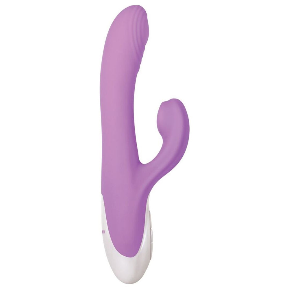 Purple super sucker vibrator example photo.