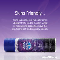 Skins friendly super slide hypoallergenic silicone lubricant example photo.