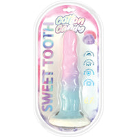 Sweet tooth cotton candy 6.7 suction cup dildo in packaging