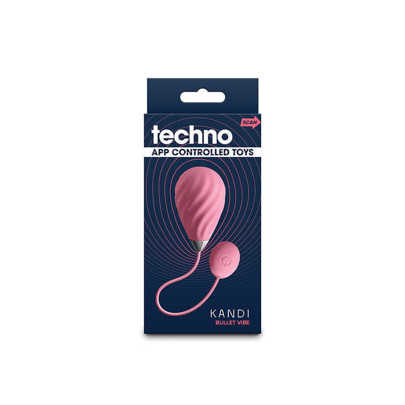 Pink Kandi bullet vibrator app controlled inside packaging.