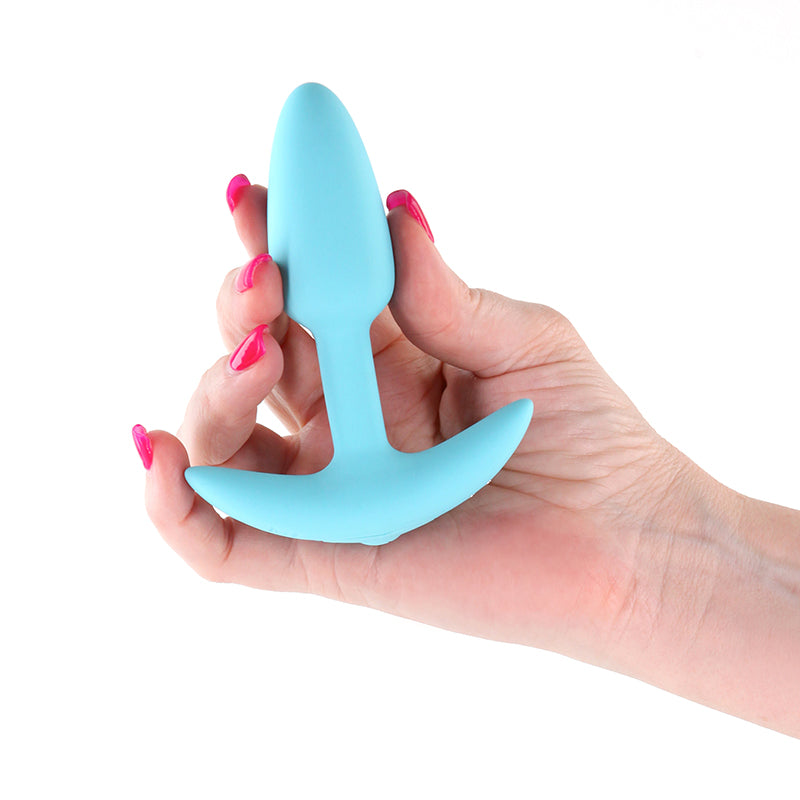 Turquoise app controlled anal plug example photo.
