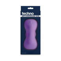Purple trap grinder with app control inside packaging.