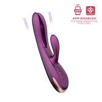 Purple G flicking rabbit vibrator
