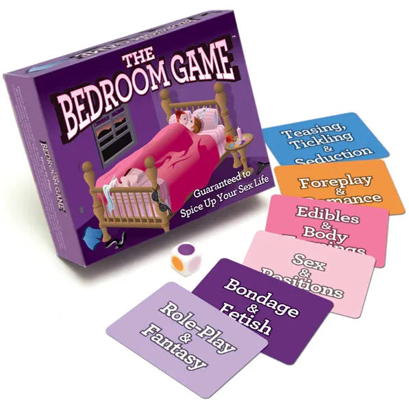 adult bedroom game with cards and dice