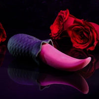 Pink tongue teaser flicking vibrator example photo.