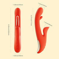 Orange rabbit vibrator measurement photo