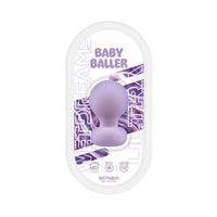 Purple Wet dreams ultra baby baller vibrating anal plug