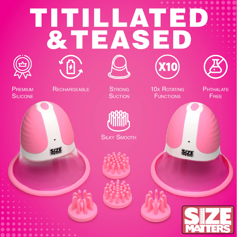 Rotating Silicone Nipple Suckers plus