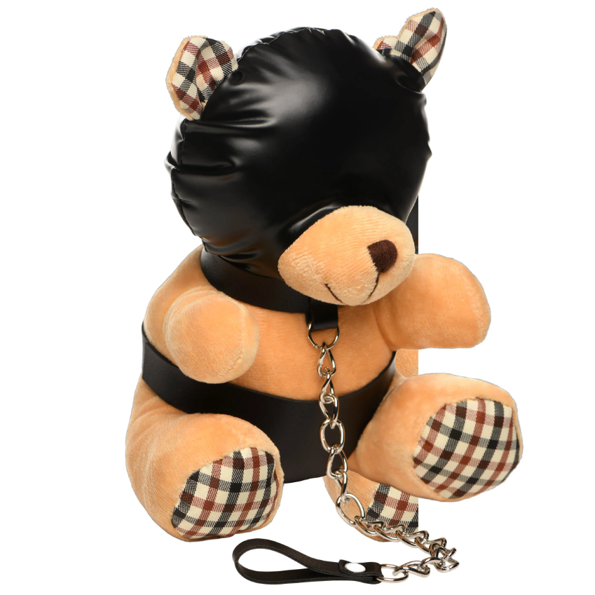 Hooded Bondage Teddy Bear Plush