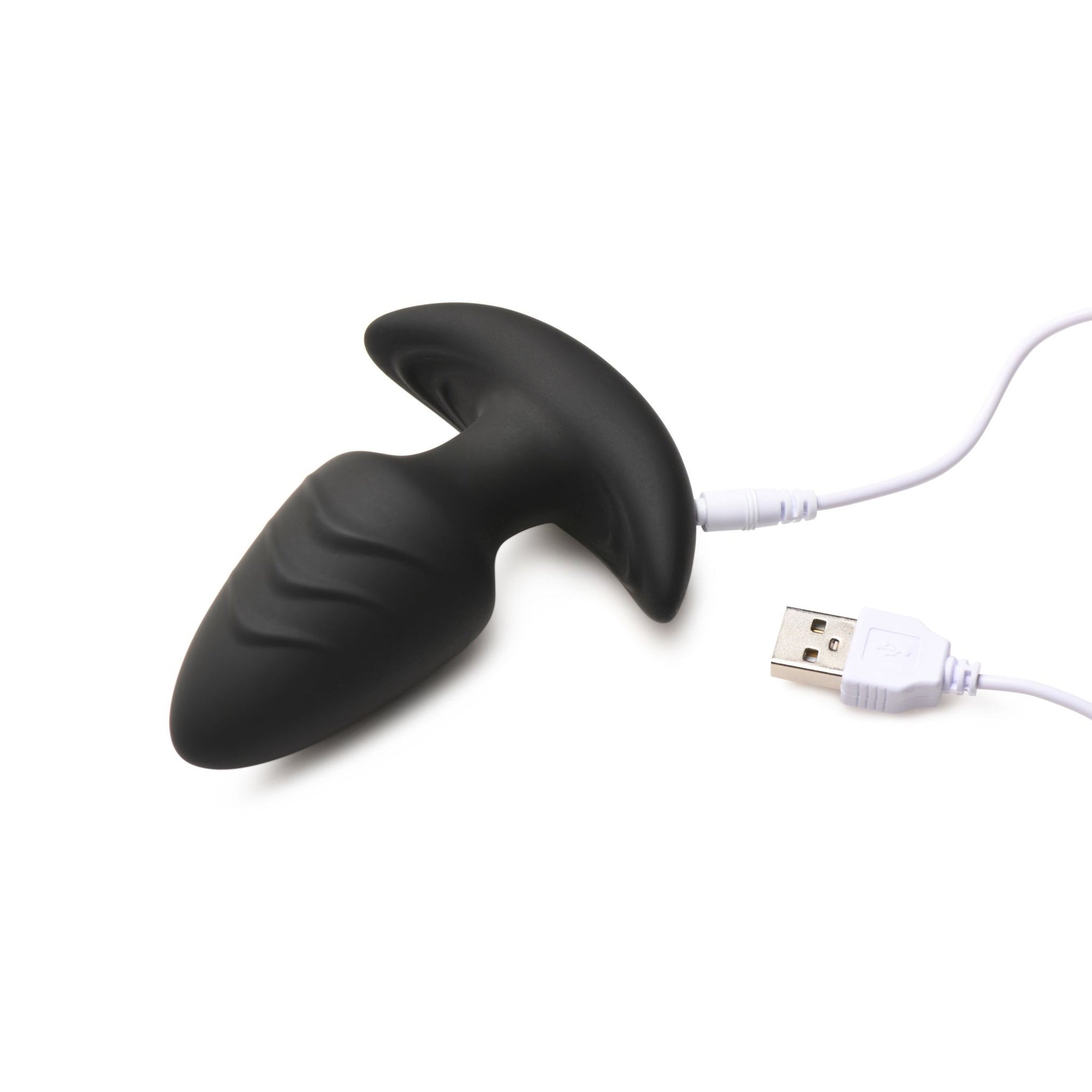 Rotating & Vibrating Silicone Plug w R/C