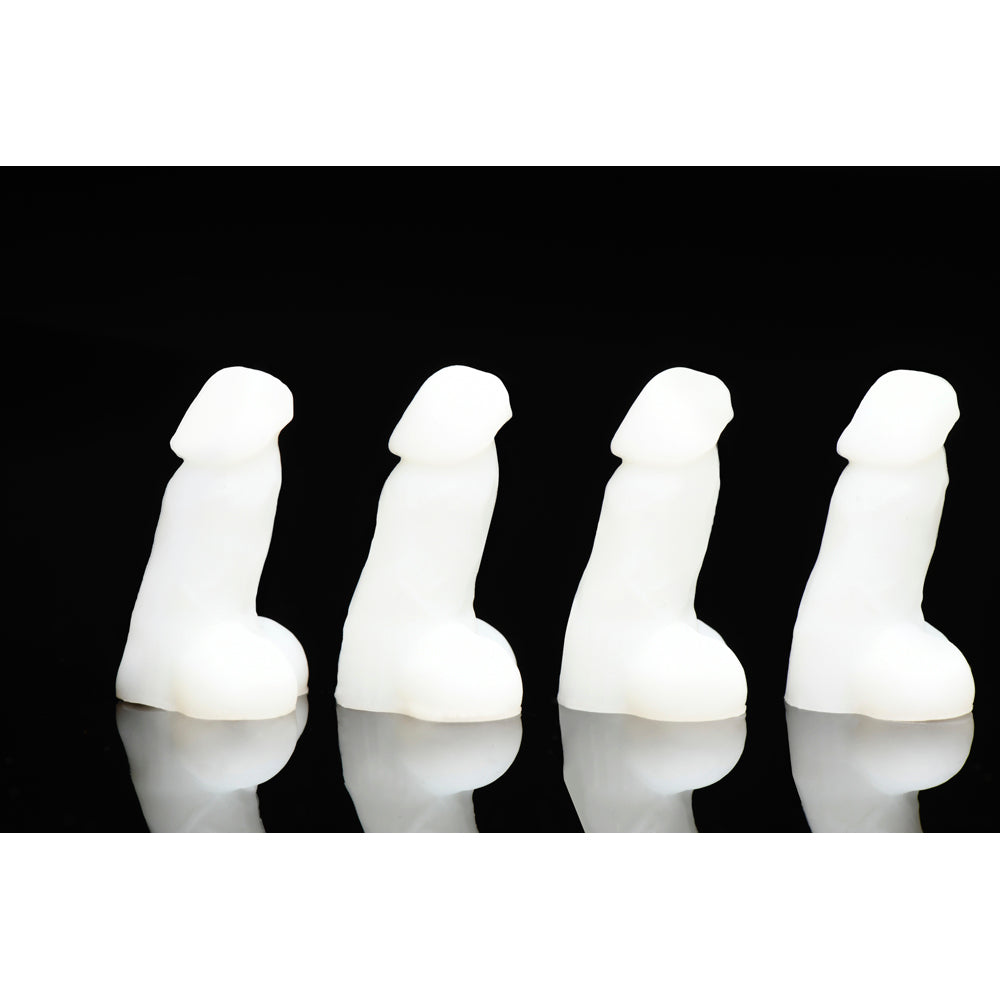 Glow-in-the-Dark Snap-On Peckers - 4 pk