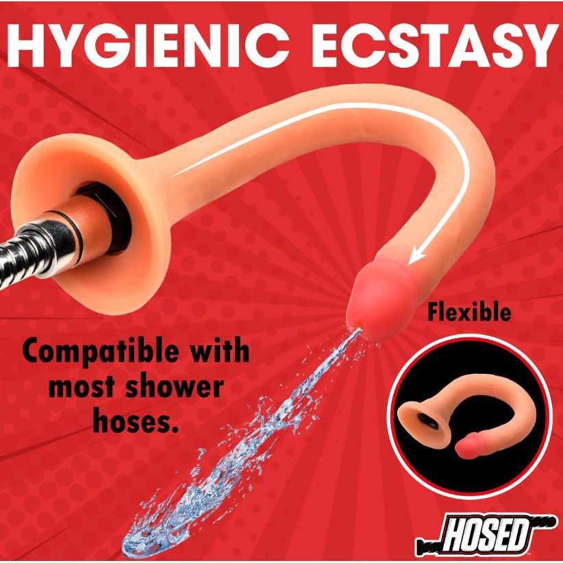 19" Slim Silicone Enema Hose
