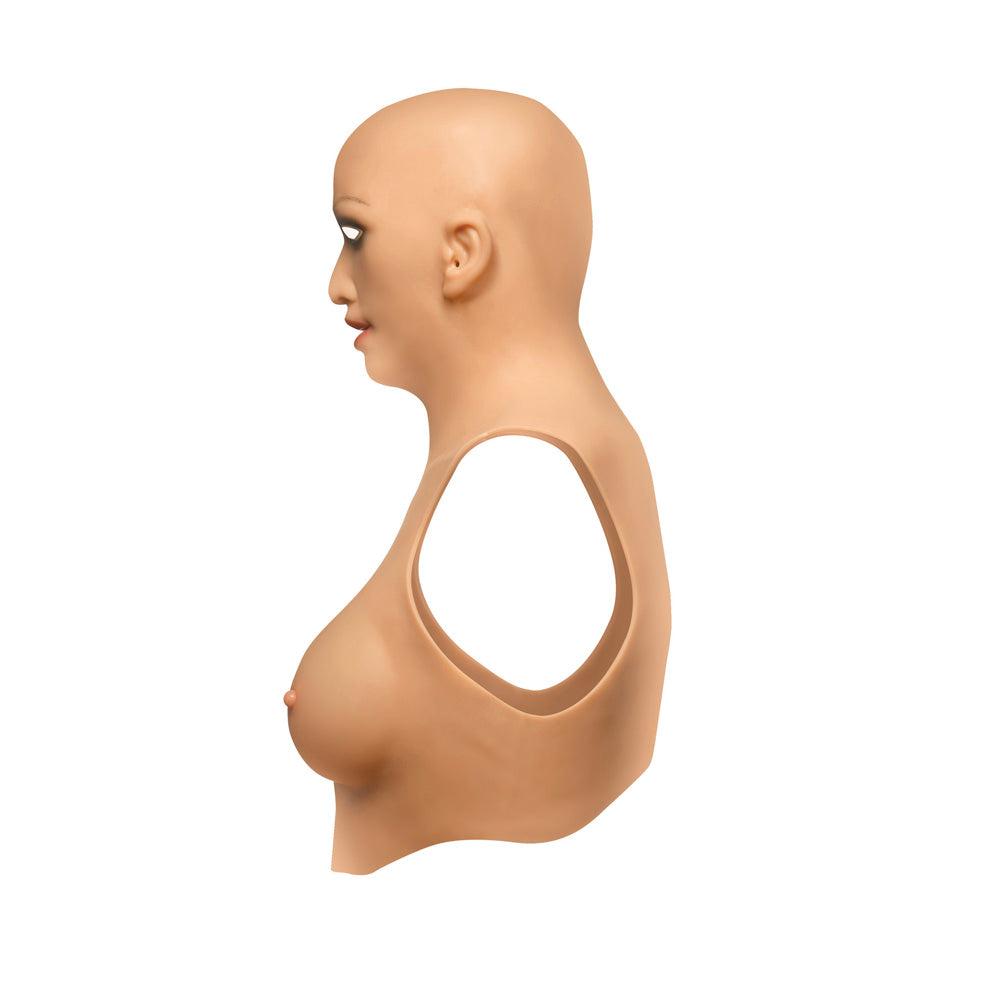 Sexy Skin Suit Silicone Head, Face & C Cup Breasts