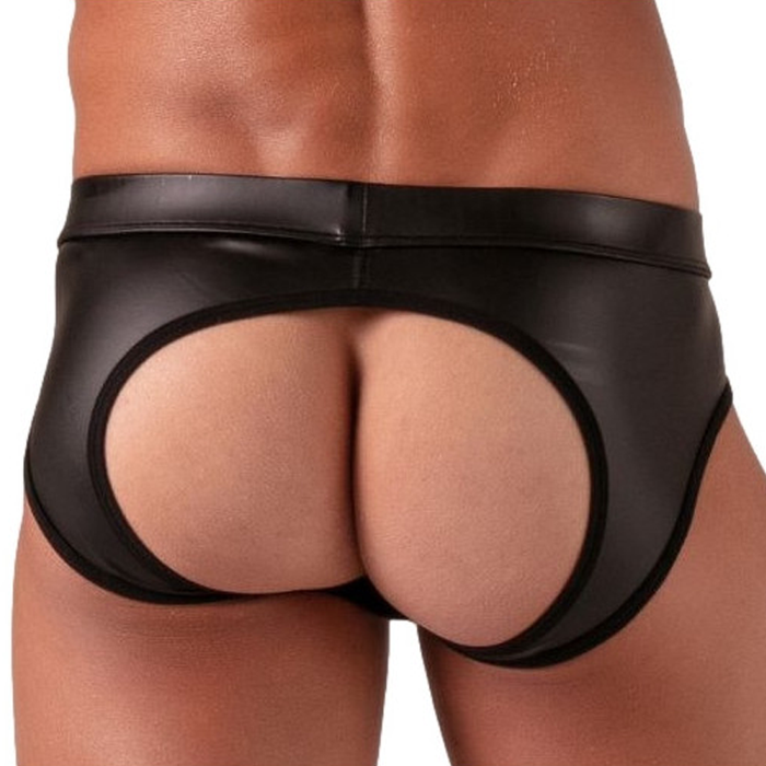 men wearing assless chap style briefs
