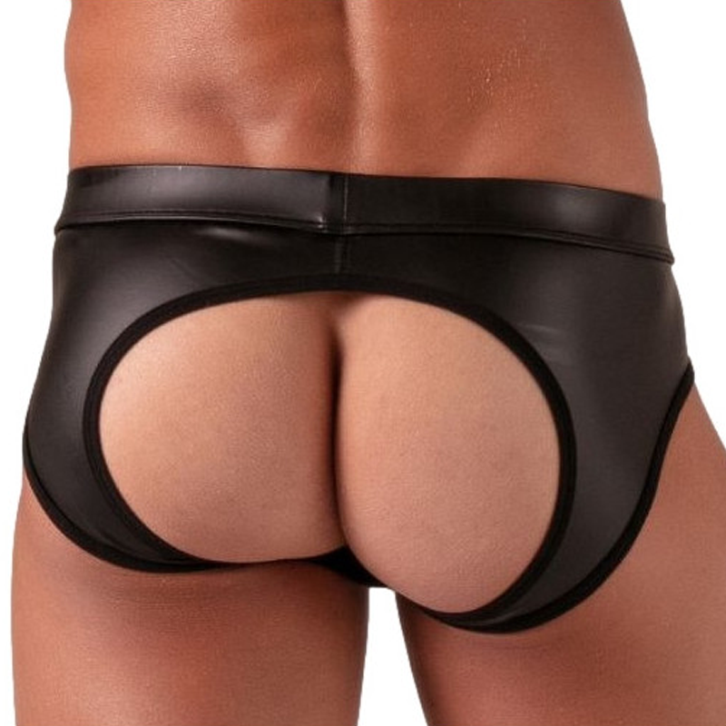 men wearing assless chap style briefs