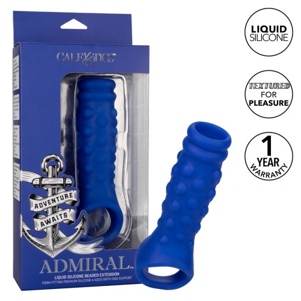 admiral silicone beaded penis extension by california exotics source adult toys
