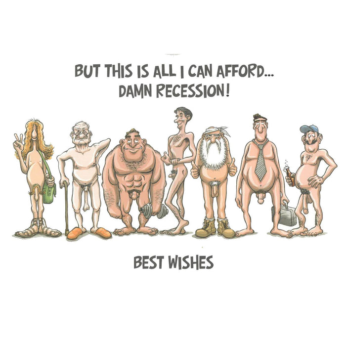 a row of naked cartoon men