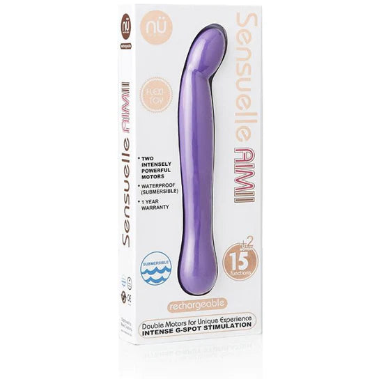 purple curved tip g spot vibrator