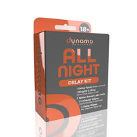 Dynamo Wellness All Night Delay Kit packaging on a white background