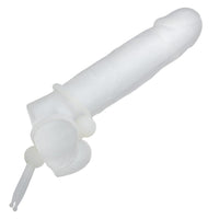 dildo with alpha liquid silicone dual lass cock ring around penis shaft and balls