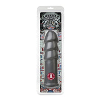 Gray american bombshell b-10 anal plug  in packaging with visible branding on a white background