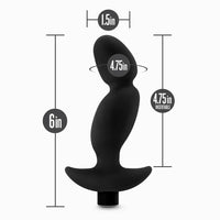 black curved anal plug size chart