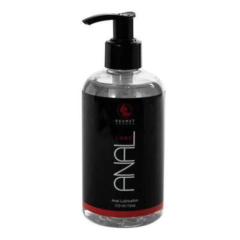 The product comes in a clear bottle with a black pump top. It has a red and black label with white lettering