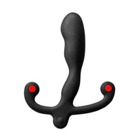 black curved anal plug