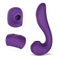 purple vibrator with clitoral stimulation 