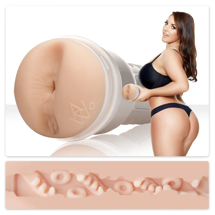 angela white beside butt fleshlight masturbator with texture