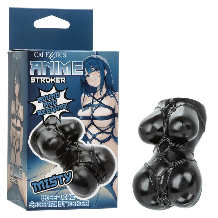 Black anime-styled stroker misty with packaging featuring an anime character.