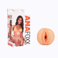 ana fox vagina stroker beside box packaging