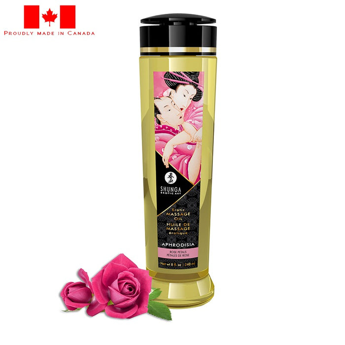 aphrodisa rose petals message oil by shunga source adult toys