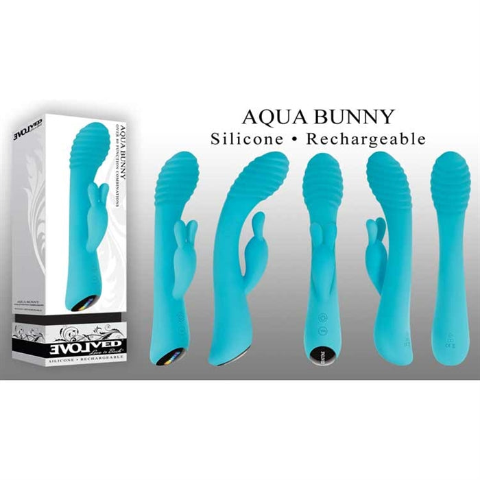 Aqua Bunny Vibrator by Evolved Source Adult Toys