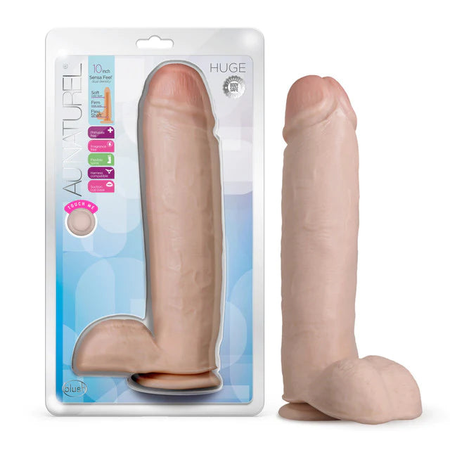 xl penis shaped dildo with balls and suction cup base