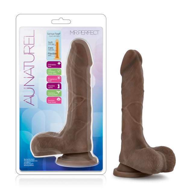 realistic dildo with balls and plastic case