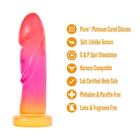 multi colored dildo with specs