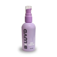 purple pump bottle of anal lubricant