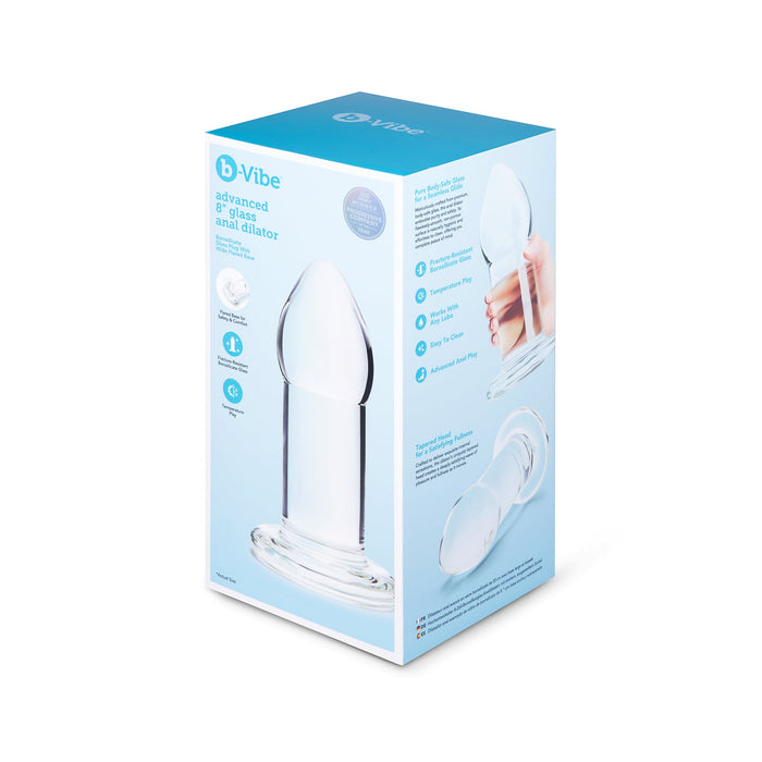 glass anal dilator plug on box packaging