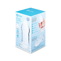 large glass anal dilator plug on box packaging