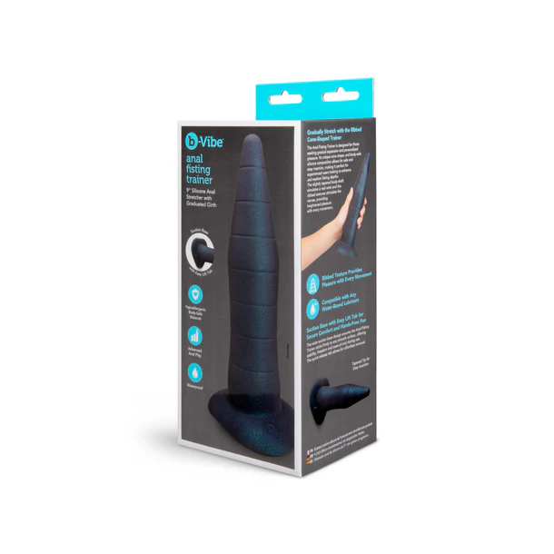 b-Vibe anal fisting trainer product packaging on a white background