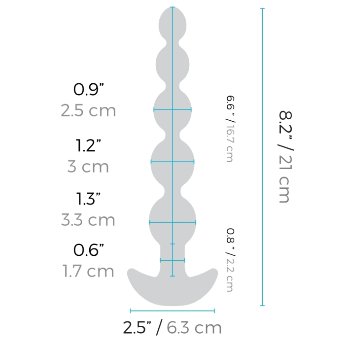 anal beads with size chart
