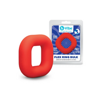 Red flex ring with packaging on a white background